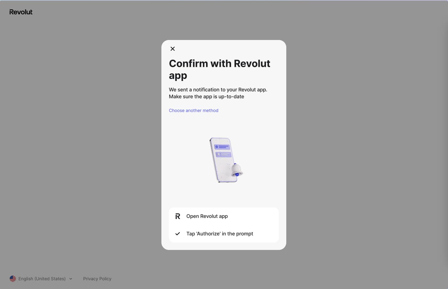 revolut log in screen shots + wireframes