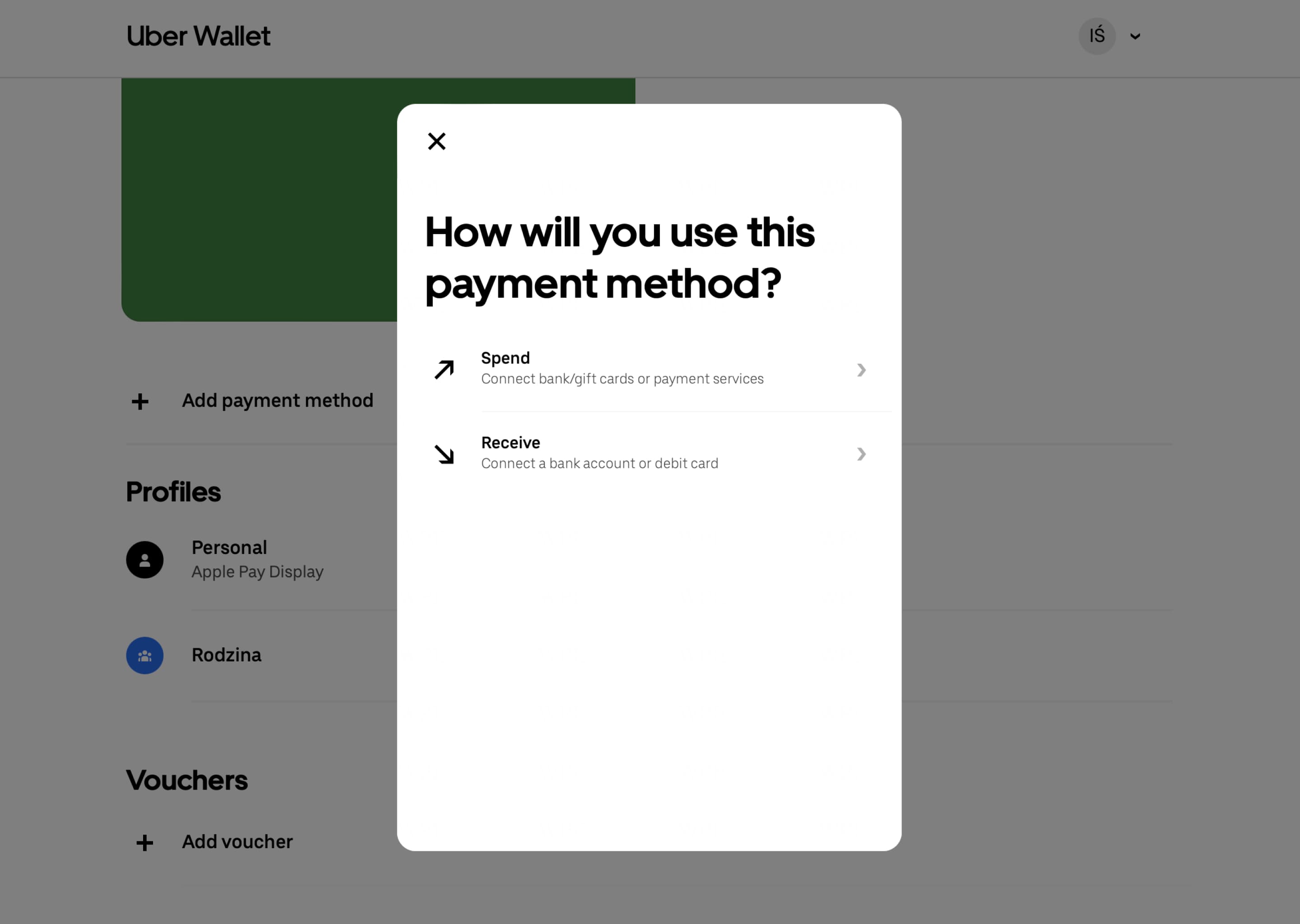 select payment method